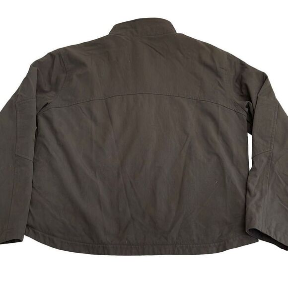 Nearly new! Levi’s SILVERTAB Charcoal Gray Canvas Fleece-Lined Zip Up Work Jacke - Picture 2 of 10